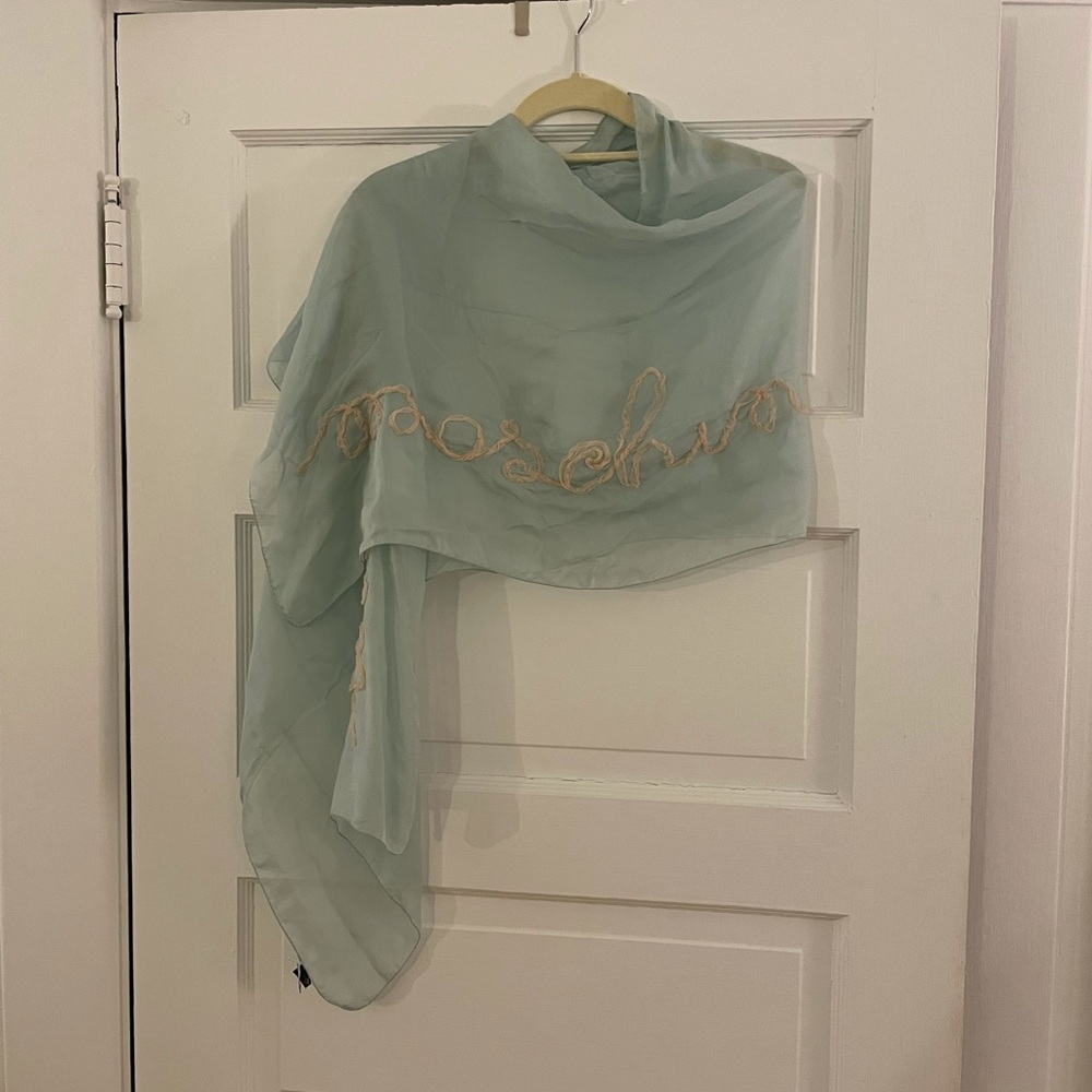 Moschino Long Silk Scarf